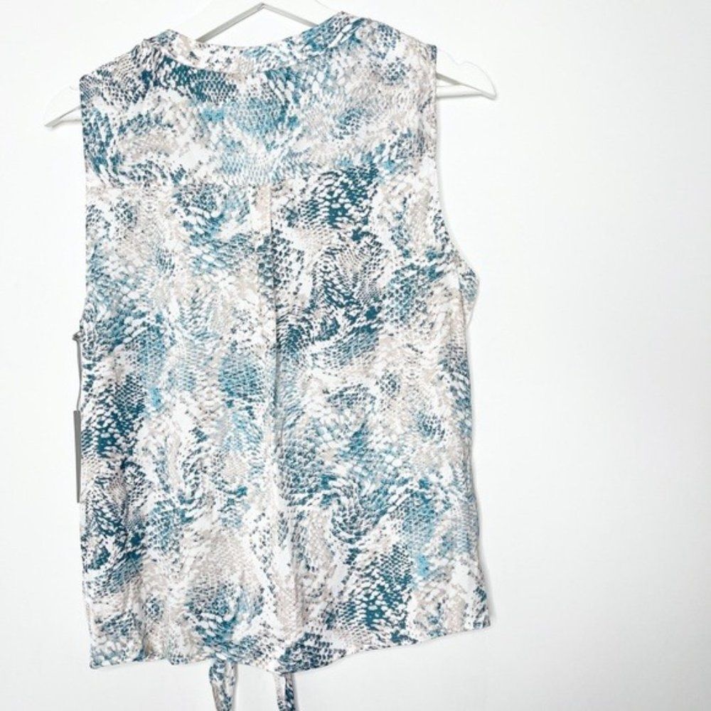 TART Liya Python Print Tie Front Blouse NWT - image 8